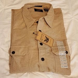 Arrow Work Wear Men's Button Down 100% Cotton XXL